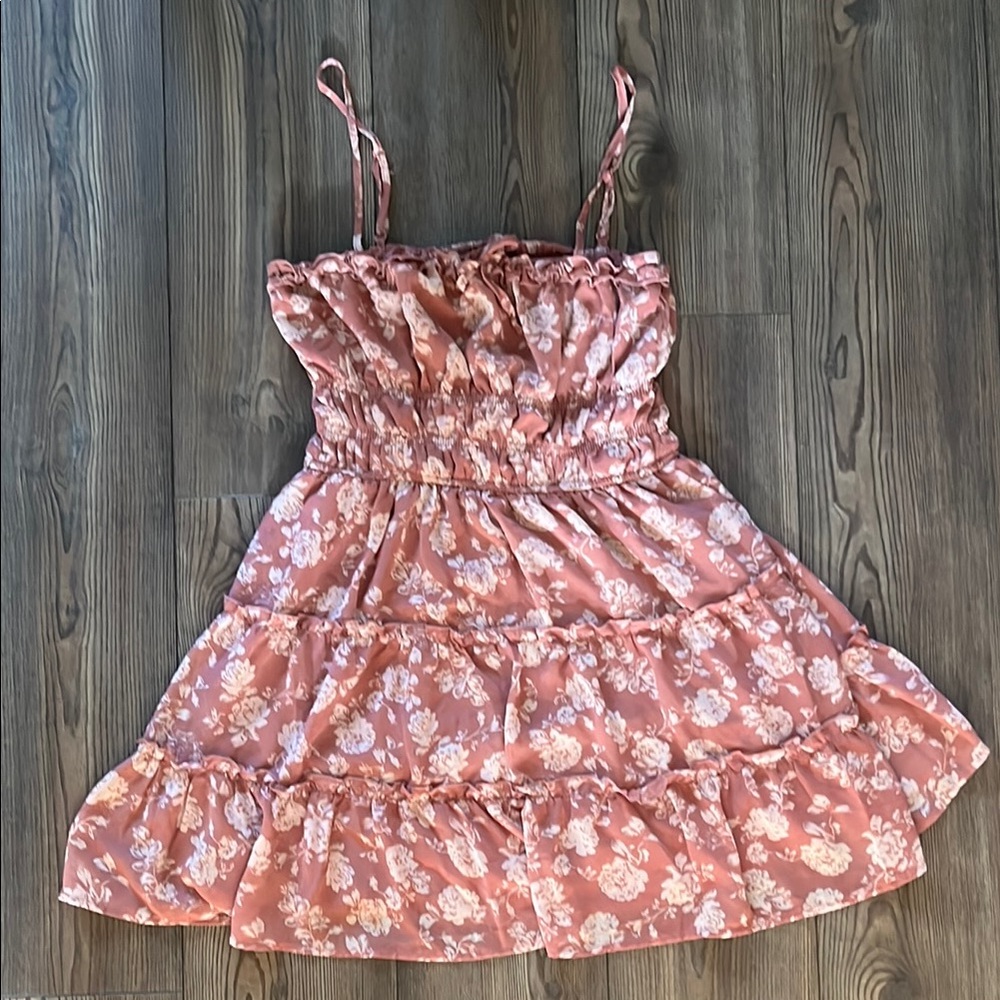 Floral Pink Kids Dress